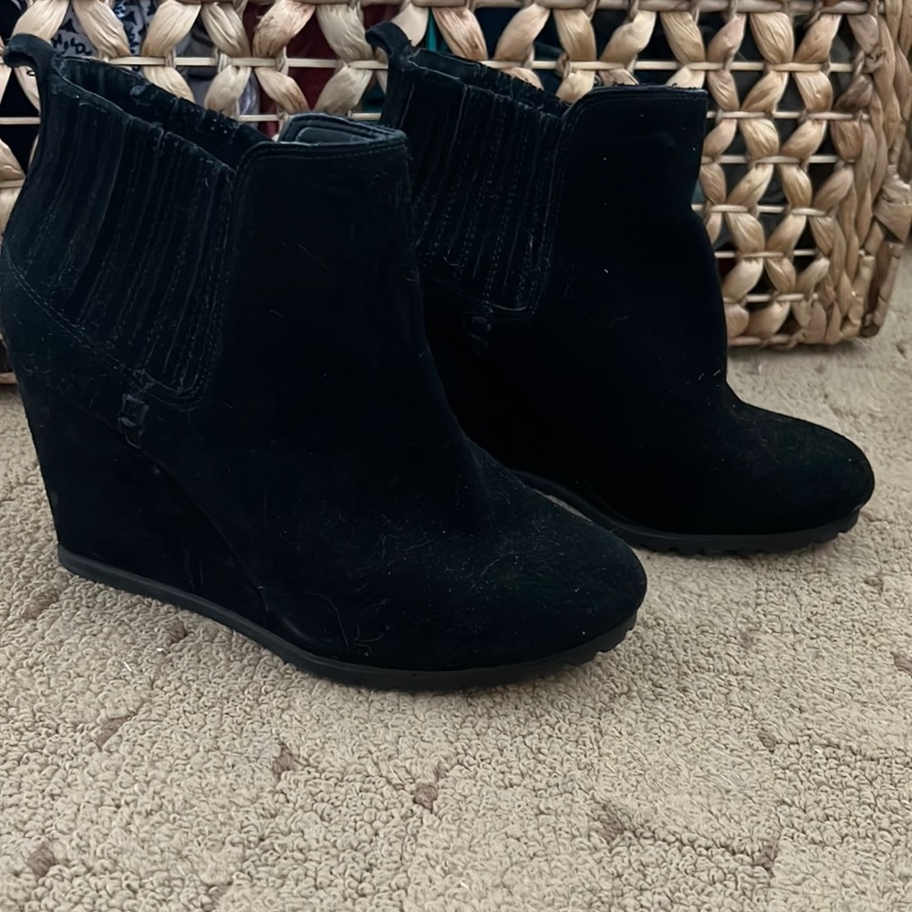 Black Suede Bootie